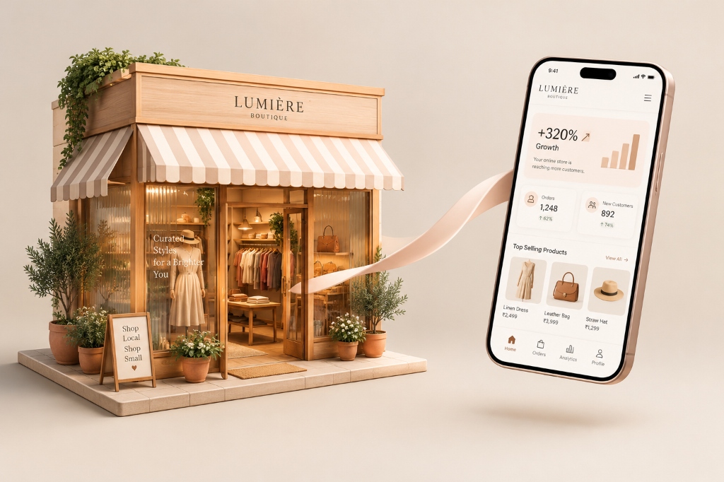 Lumière Boutique counter to click transformation